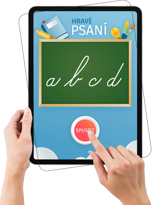 Aplikace Hravé psaní na tabletu